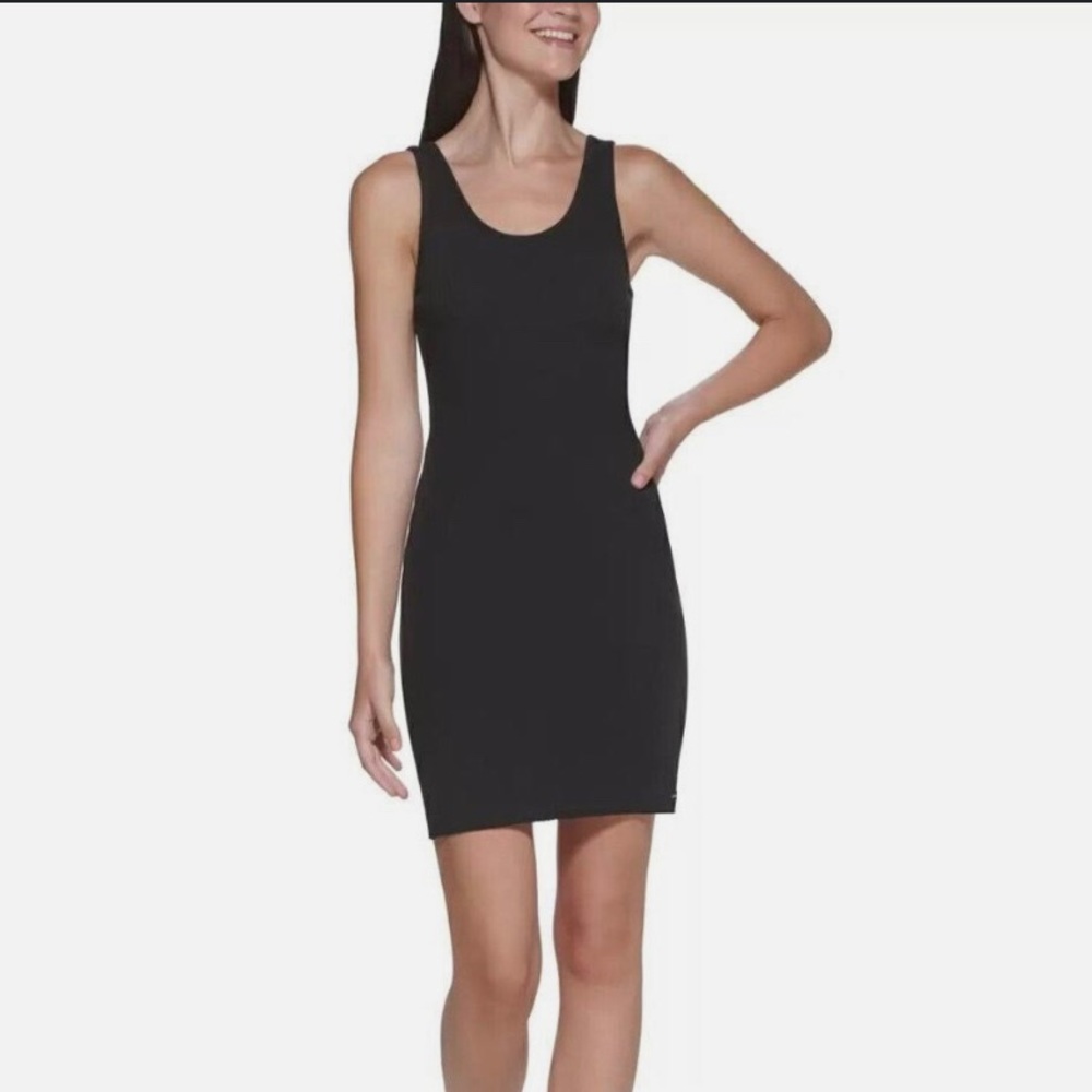 Calvin Klein Ribbed Sweater Mini Dress